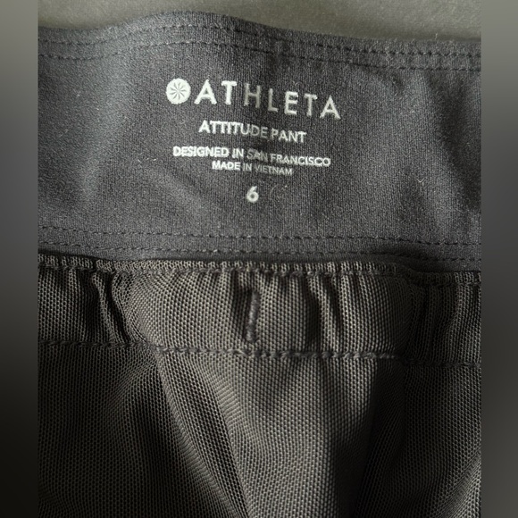 Athleta Attitude Pants - Black - Size 6 - Picture 5 of 9